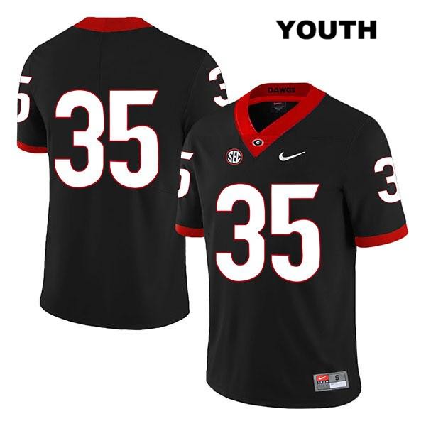 Georgia Bulldogs Youth Brian Herrien #35 NCAA No Name Legend Authentic Black Nike Stitched College Football Jersey OUO0856NJ
